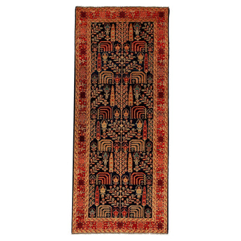 4' 2" x 9' 10" (04x10) Afghan Faryab Wool Rug #008018