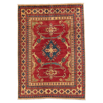 5' 4" x 7' 5" (05x07) Pakistani Kazak Wool Rug #008681