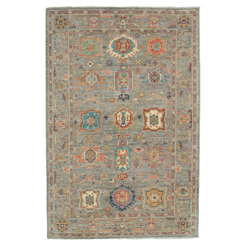 8' 0" x 9' 11" (08x10) Afghan Oushak Collection Oushak Wool Rug #016309
