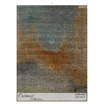 Cosmos Collection Hand-knotted Area Rug #COM920GRMM