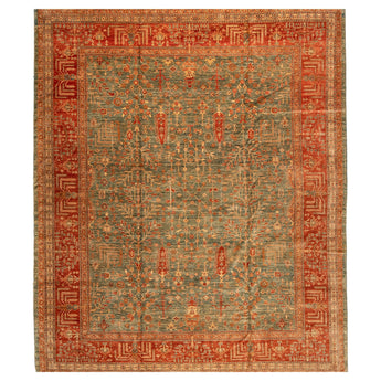 12' 2" x 14' 9" (12x15) Afghan Aryana Wool Rug #003814