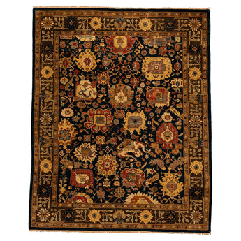 7' 10" x 9' 10" (08x10) Indo Transitional Wool Rug #004822