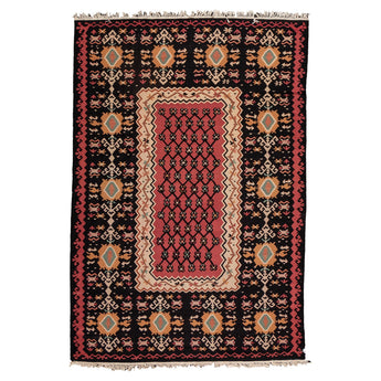 5' 11" x 8' 8" (06x09) Kilim Collection Transitional Wool Rug #004851