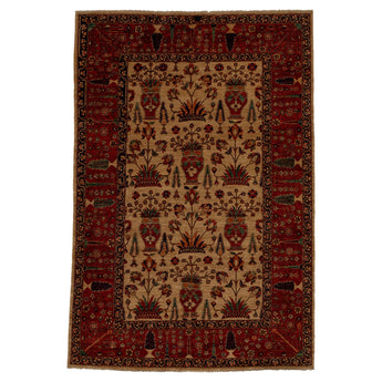 5' 11" x 8' 9" (06x09) Afghan Wool Rug #005420