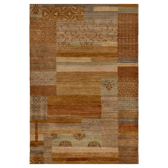 4' 1" x 6' 2" (04x06) Indo Contemporary Wool Rug #005746