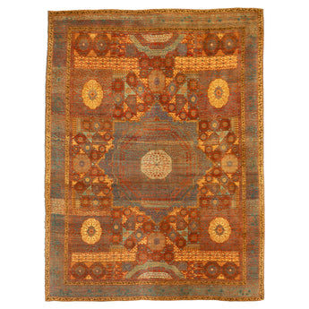 9' 11" x 13' 5" (10x13) Turkish Mamluk Wool Rug #006066