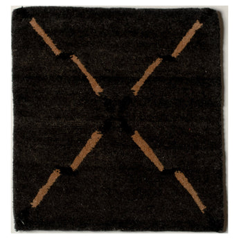 1' 0" x 1' 0" (01x01) Nepalese Contemporary Wool Rug #007102