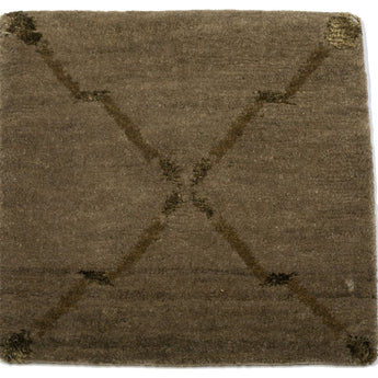 1' 0" x 1' 0" (01x01) Nepalese Contemporary Wool Rug #007103