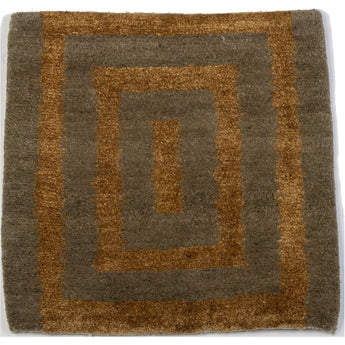1' 0" x 1' 0" (01x01) Nepalese Contemporary Wool Rug #007110