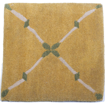 1' 0" x 1' 0" (01x01) Nepalese Contemporary Wool Rug #007161