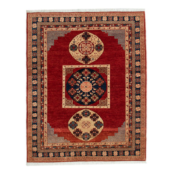 5' 1" x 6' 6" (05x07) Afghan Faryab Wool Rug #007970