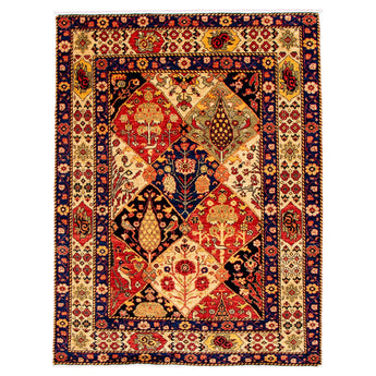 4' 11" x 6' 5" (05x06) Afghan Bakhtiari Wool Rug #011561