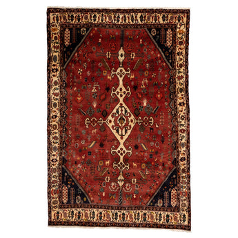 4' 11" x 7' 6" (05x08) Iranian Shiraz Wool Rug #012022