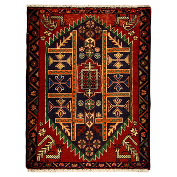 2' 9" x 3' 9" (03x04) Iranian Hamadan Wool Rug #012027