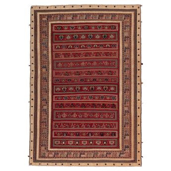 5' 8" x 8' 2" (06x08) Soumak Collection Baluch Wool Rug #012370