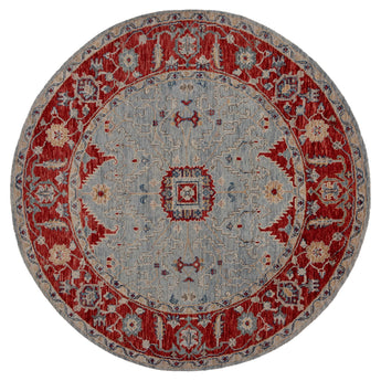 8' 2" x 8' 2" (08x08) Indo Anatolian Wool Rug #012661