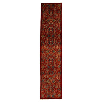 2' 9" x 12' 2" (03x12) Afghan Faryab Wool Rug #012728