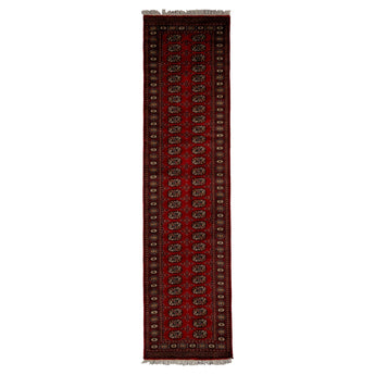 2' 7" x 10' 0" (03x10) Pakistani Bokhara Wool Rug #012875