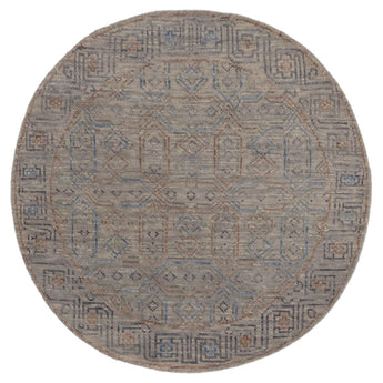 4' 2" x 4' 2" (04x04) Indo Anatolian Wool Rug #013021