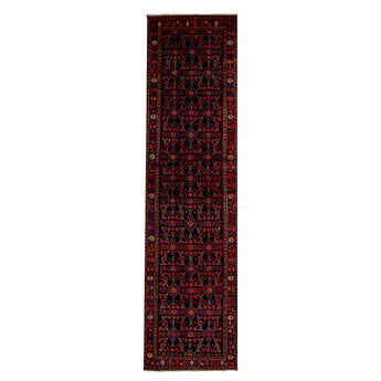 3' 7" x 13' 9" (04x14) Iranian Hamadan Wool Rug #013150