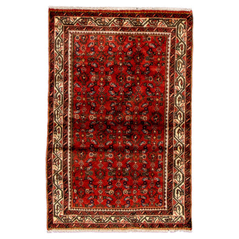 3' 4" x 5' 1" (03x05) Iranian Hamadan Wool Rug #013196