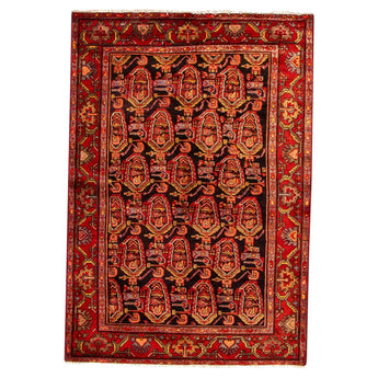 4' 5" x 6' 6" (04x07) Iranian Hamadan Wool Rug #013219