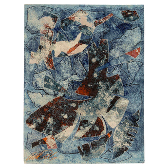 9' 0" x 11' 11" (09x12) Albert Paley Collection The Crossed Nuanced of Memorys Shadows (1 of 50) Wool Rug #013368