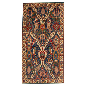 5' 1" x 9' 9" (05x10) Afghan Kuba Wool Rug #014128