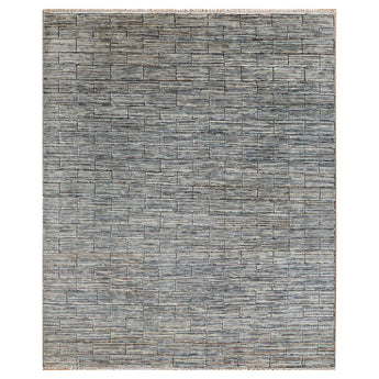 8' 0" x 9' 9" (08x10) Soft Harmony Collection SM69004GY Wool Rug #014142