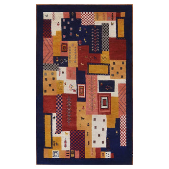 3' 1" x 5' 0" (03x05) Loribaft Collection LB-640 Wool Rug #014196