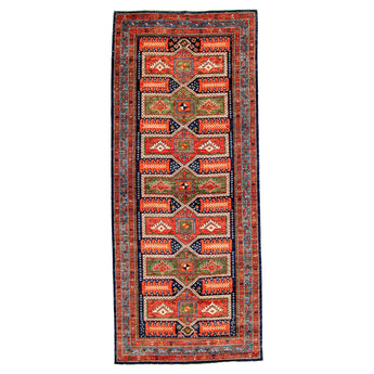 4' 1" x 9' 9" (04x10) Pakistani Tribal Wool Rug #014369
