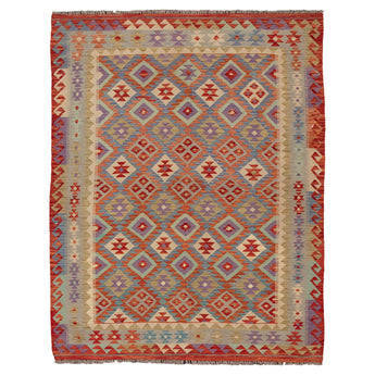 6' 3" x 8' 2" (06x08) Kilim Collection Wool Rug #015035