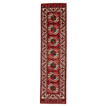 2' 8" x 10' 4" (03x10) Afghan Turkmen Wool Rug #015271