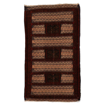 2' 9" x 4' 9" (03x05) Soumak Collection Baluch Wool Rug #015364