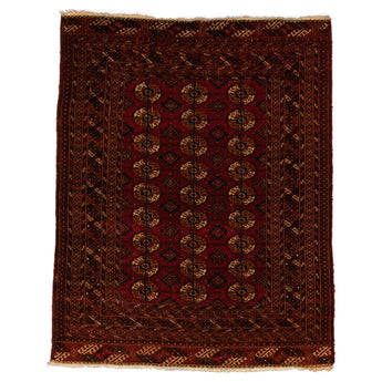 4' 5" x 5' 7" (04x06) Turkmen Tekke Wool Rug #015582