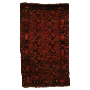 4' 0" x 6' 9" (04x07) Afghan Wool Rug #015583