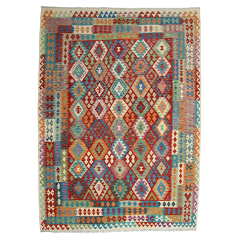 8' 2" x 11' 4" (08x11) Kilim Collection Wool Rug #015657