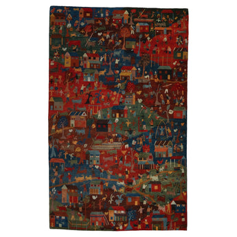 5' 0" x 8' 1" (05x08) Nepalese Tibetan Wool Rug #015700
