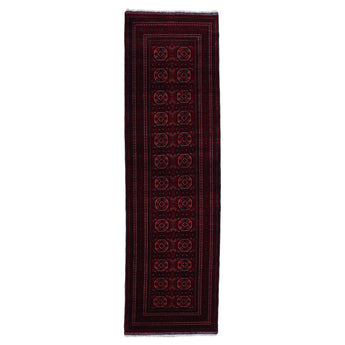 2' 10" x 9' 8" (03x10) Afghan Turkmen Wool Rug #015740