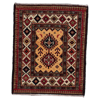 2' 5" x 2' 11" (02x03) Afghan Wool Rug #015991