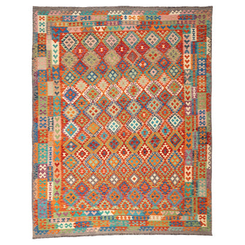 10' 1" x 12' 8" (10x13) Kilim Collection Wool Rug #016019