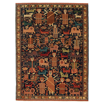3' 11" x 5' 3" (04x05) Turkish Qashqai Wool Rug #016427