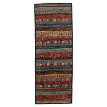 3' 8" x 9' 11" (04x10) Afghan Wool Rug #016691