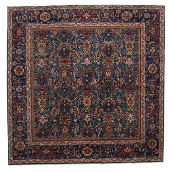 8' 2" x 8' 3" (08x08) Afghan Traditional Wool Rug #017435