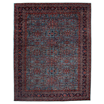 9' 1" x 11' 7" (09x12) Afghan Faryab Wool Rug #017436
