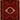 2' 5" x 4' 1" 2X4 Red Blue Wool Area Rug #009693