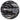 6' x 6' (06x06) Albert Paley Round PRT2015_24 Black/Grey Rug #016042