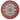 8' 2" x 8' 2" Transitional 8' Round Blue Red Wool Area Rug #012661