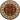 4' 1" x 4' 1" India Zeigler Red/Ivory Wool 4 Foot Round Area Rug #014222