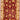 3' 9" x 5' 7" 4X6 Red Ivory Wool Area Rug #003458